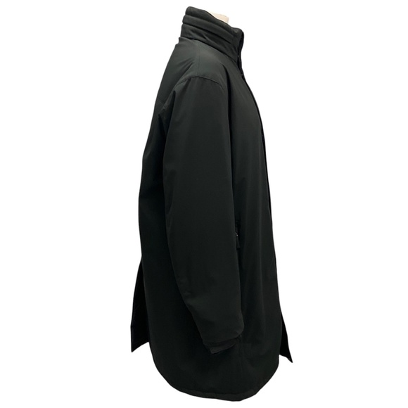 PRADA SPORT LINEA ROSSA BLACK 2012 LOGO PLAQUE REVERSIBLE MID LENGTH PUFFER COAT - Picture 5 of 11